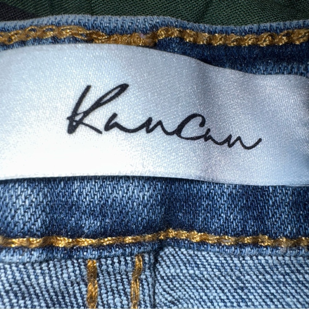 NWOT KanCan Distressed Skinny Cropped Jeans Womens 13/30 Raw Hem Stretch Denim - Picture 4 of 8